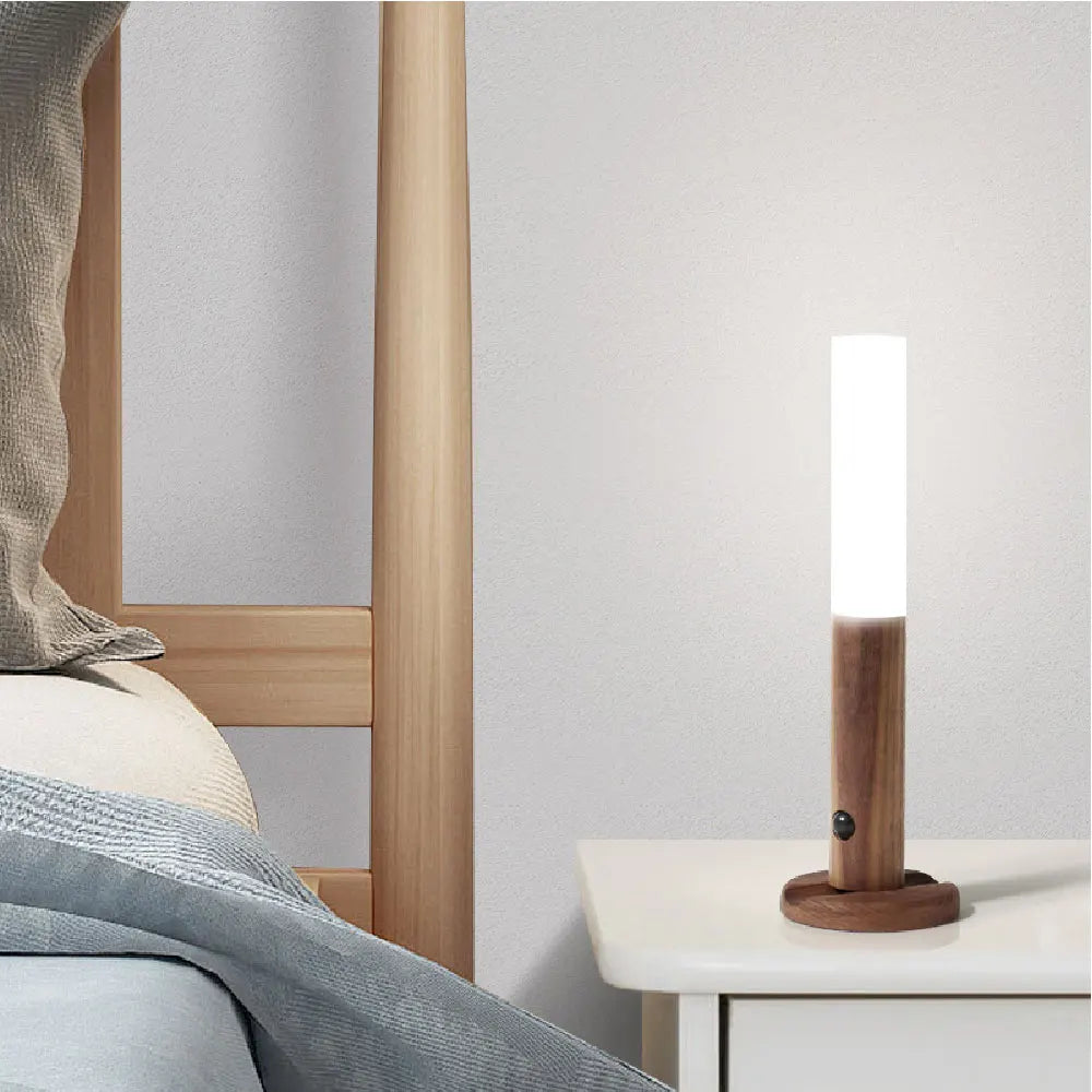 Minimalist LED Wooden Night Light – USB Powered