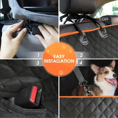 Premium Dog Car Hammock – Scratch-Proof & Waterproof