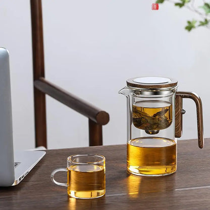 Elegant Heat-Resistant Glass Teapot with Infuser