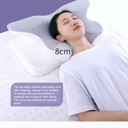 Orthopedic Memory Foam Pillow – Butterfly Shape for Neck Support