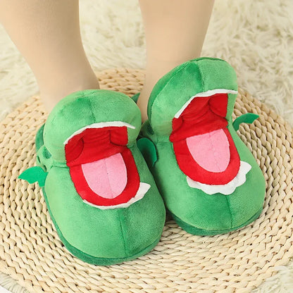 Adorable Cartoon Crocodile Slippers – Cozy & Fun