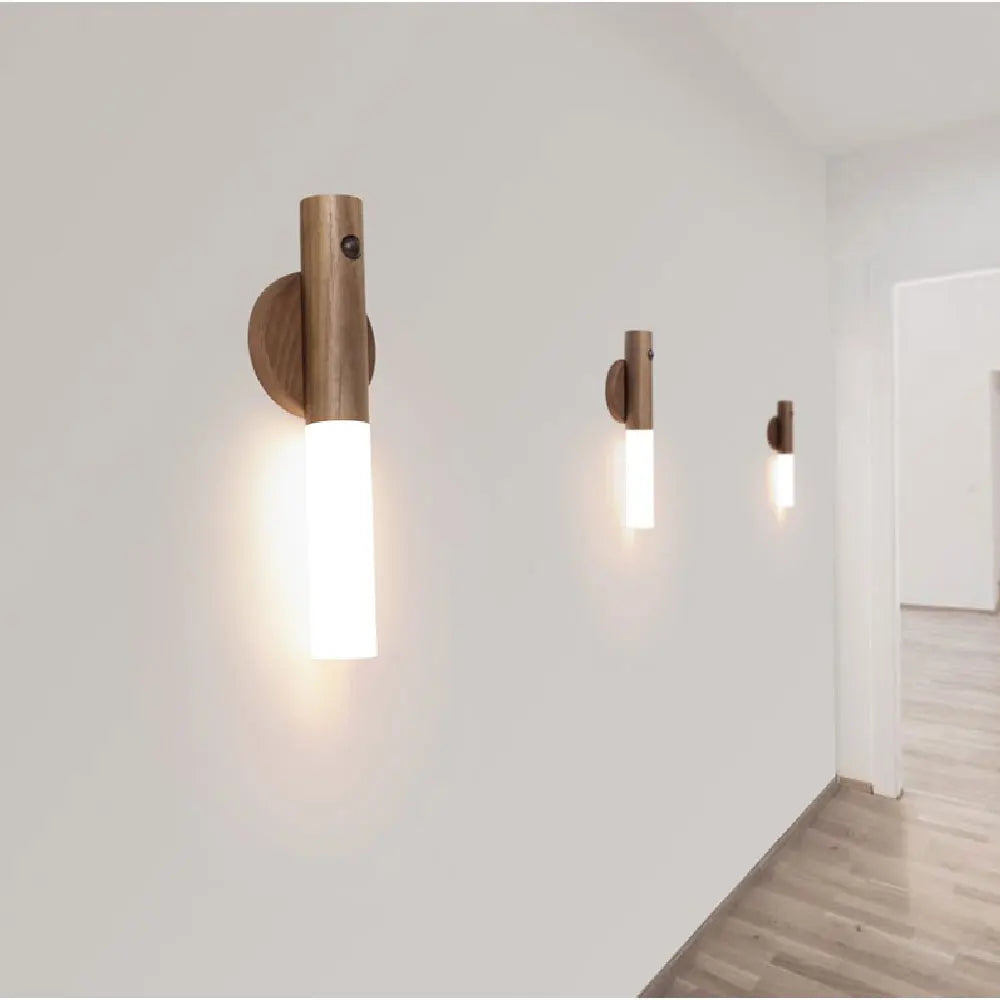 Minimalist LED Wooden Night Light – USB Powered