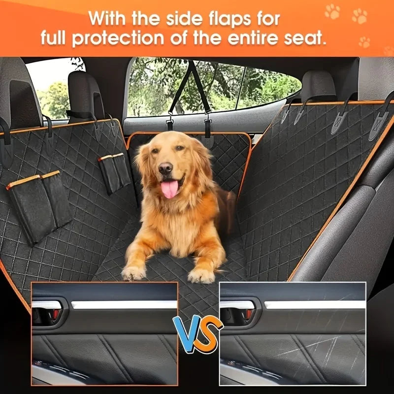 Premium Dog Car Hammock – Scratch-Proof & Waterproof