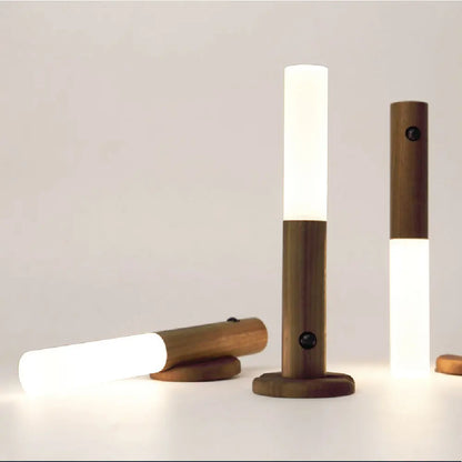 Minimalist LED Wooden Night Light – USB Powered