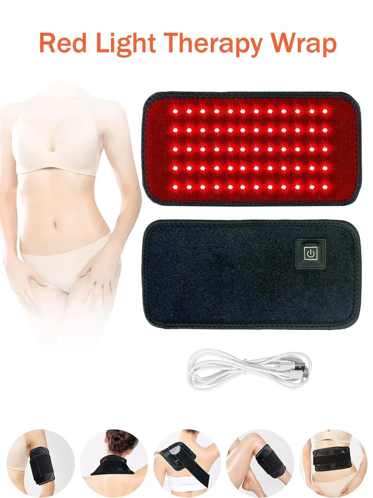 Advanced Infrared & Red Light Therapy Belt – Pain Relief