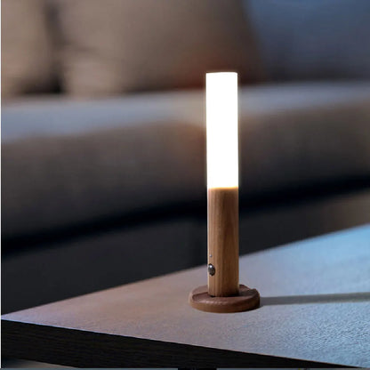 Minimalist LED Wooden Night Light – USB Powered